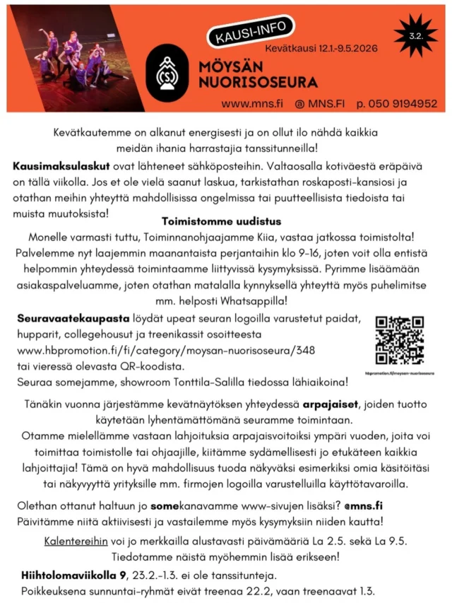 Möysän Nuorisoseura ry — tanssi-studio i Lahti — bild 3